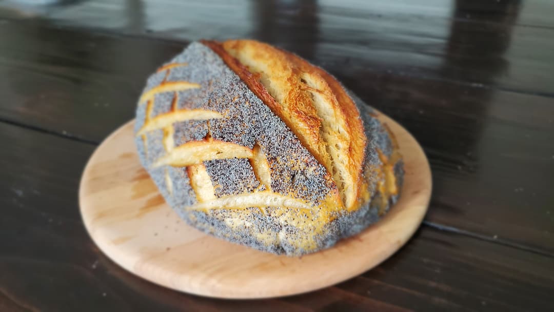 Sourdough Bread with Poppy Seeds